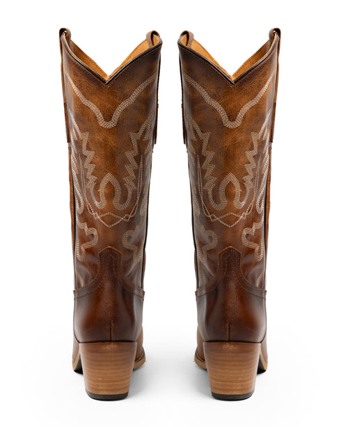 Bota Vaquera Miel Western Cowboy 9395